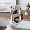Funda de Silicona Divertida de Gatito de Dibujos Animados para Apple 16Pro Iphone17Pm con Protección Lateral Anticaídas