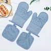 Guantes de Silicona de Algodón Puro con Certificación CE, Engrosados y Alargados, Antideslizantes, Resistentes a Altas Temperaturas, Guantes para Horno de Microondas, Anti-quemaduras para Horno de Horneado E18