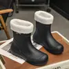 Botas de Lluvia de Moda Transfronterizas para Mujer, Cortas, Suela Suave, Cómodas, Estilo Coreano, Versátiles, Zapatos de Agua, Zapatos para Acampar al Aire Libre, Zapatos Impermeables para Lavar el Coche