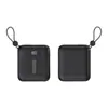 Batería Externa Mini Portátil Certificada 3C de 10000 mAh Carga Rápida de 22.5 W con Cable Integrado y Logo Personalizable