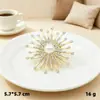 Nuevo Pin de Copo de Nieve de Diamantes Completo Anti-Exposición con Hebilla de Perla para Fijar Ropa Broche de Girasol Corsage Accesorios Pin de Diamantes