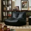 Puf perezoso para sofá para dos personas, adecuado para uso doméstico en la sala de estar, balcón, dormitorio o como silla tatami; sofá reclinable moderno, sencillo y casual