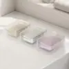 Jabonera Hogar Nuevo Estilo Hotel Lujo Ligero Gama Alta Baño Creativa Jabón de Lavar Tapa Drenante Jabonera Transparente
