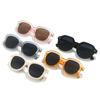 Gafas de Sol Nuevas y Sencillas Transfronterizas, Gafas de Moda Estilo Leijia Miding, Gafas de Sol Redondas Retro para Mujer