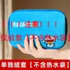 Bolsa de Água Quente Cheia com Água Morna para Meninas, Aquecedor de Mãos, Compressa Quente para Barriga e Pés, Capa de Tecido de Pelúcia Fofa, Removível e Lavável