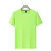 Camiseta de Manga Curta Secagem Rápida 170g Unissex Roupa Esportiva Casual Tecido Refrescante Respirável Uniforme Personalização Impressão de Camiseta Publicitária