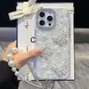 Funda de teléfono súper elegante y adecuada para el teléfono Apple 16 Pro Max, Modelo Nuevo 16 Pro de Mariposa de Perlas 3D con Película para Lente Iph