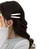 Lindo y Dulce Pasador para el Cabello con Lazo de Lunares Color Crema, Pinza para Flequillo, Pasador, Pinza de Pato, Pasador de Seguridad, Pasador