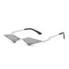 Jamie 8203 Gafas de Sol de Moda Callejera Estilo Europeo y Americano Protección UV Gafas de Sol Coloridas de Moda Irregulares Gafas de Sol sin Marco