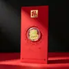 Año Nuevo del Cordero Pegatina Dorada para Teléfono Sobre Rojo Oro Puro 999 Regalo Compañero de Alta Gama Regalo de Reunión Anual de la Empresa Venta al por Mayor