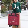 Bolsa de Viaje de Gran Capacidad, Bolsa Impermeable de Equipaje de Mano con Ruedas, Bolsa de Almacenamiento Mochila, Maleta con Ruedas Universales, Portátil Grande