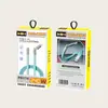Cable de datos trenzado de un a tres colores en caja con pantalla digital, cable de carga en codo para embalaje, caja blíster, cordón para teléfono móvil, caja de alambre perforado