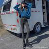 Otoño e Invierno Forrado de Felpa Nuevo Jeans Skinny de Cintura Super Alta Pequeño Delgado Alto Estiramiento Pantalones Lápiz Niños
