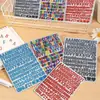 Adesivos Coloridos de Glitter com Letras e Números de 0,5 Polegada para Diário DIY, Decoração de Cartões de Cumprimentos e Materiais de Scrapbooking Artesanais
