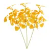 Folha de Ginkgo Amarelo de Outono Folha Verde de Ginkgo Folha de Bordo Galho Falso Material de Decoração Floral Decoração de Flores Artificiais
