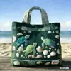 Bolso de Mano con Patrón de Tortuga Nuevo Producto Transfronterizo 3D Temu Amazon Moda de Moda para Mujer Estampado Digital Bolso de Hombro