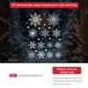 Calcomanías Electrostáticas de Copo de Nieve Transfronterizas Decoraciones Navideñas Puerta Ventana de Centro Comercial Copo de Nieve Blanco Calcomanías de Vidrio Amazon