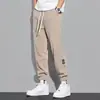 Pantalones casuales de todo fósforo para hombre, pantalones casuales rectos y sueltos, pantalones de pie de moda para hombre 2024, pantalones de hombre de moda de Hong Kong, sencillos y de todo fósforo para hombre.