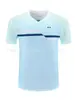 Nueva camiseta de bádminton de manga corta de secado rápido para hombres y mujeres, ropa transpirable para entrenamiento deportivo, camiseta de bádminton absorbente de sudor, se puede imprimir con texto