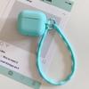Colgante de Cinturón de Color Puro Simple Adecuado para Estuche Protector Airpods4 Estuche de Silicona para Auriculares Apple 1/2 con Cordón Fuente
