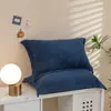 Funda de almohada de color liso Funda de almohada para dormitorio 48X74cm Uso doméstico Estilo Ins para Airbnb Pieza única 200g Terciopelo de leche Paquete de par