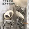 El fabricante suministra estante multifuncional para tapas de ollas sin taladro, estante de almacenamiento de cocina montado en la pared, organizador de tablas de cortar