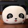 Fábrica atacado tridimensional gigante panda boneca aquecedor de mão travesseiro dupla finalidade bonito curto lã pelúcia brinquedo casal presente