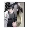 Adequado para Capa de Celular Samsung S24 S26Ultra Spell A16 Capa de Vidro Anime Borda Macia S23 Capa Protetora Preto A70
