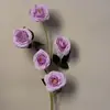 Flores artificiais em tons de roxo estilo Monet para casamentos no jardim, arranjos de chão para salão de casamentos, flores de seda roxo claro e roxo pálido em estoque
