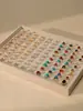 Bandeja Grande de Terciopelo para Joyería Caja de Joyería para Anillos Accesorios para Collares Pulseras Aretes Caja de Almacenamiento para Pendientes Exhibidor de Mostrador