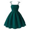 Vestido de Princesa para Meninas Transfronteiriço Roupa Infantil de Comércio Exterior 2026 Verão Novo Estilo Europeu e Americano Vestido com Alça de Laço para Crianças Mais Velhas