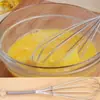 Gadgets de Cocina Batidor de Huevos Manual con Mango de Resorte Batidora de Huevos de Cinco Alambres Batidor de Huevos de Acero Inoxidable de 5 Alambres