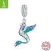 Pulsera Dragón Volador de diseño original Ziyun plateada con aceite de goteo degradado, misteriosa, de plata s925, colgante DIY, accesorios de joyería