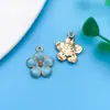 Mezcla 30 Azul Lago Goteo de Aceite Aleación Animales de Dibujos Animados Flor Colgante Hecho a Mano DIY Joyería Pulsera Pendientes Accesorios