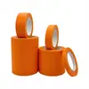 Cinta de enmascarar naranja, resistente a los rayos UV, sin residuos, alta viscosidad, resistente a altas temperaturas, para enmascarar pintura automotriz