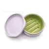 Caixa de Sabão de Silicone Portátil Mini Caixa de Sabão de Viagem Selada e Drenável com Tampa e Bandeja Interna Fabricante de Caixa de Sabão Atacado