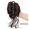 Peluca de Estilo Europeo y Americano con Moño de Bigotes de Dragón, Lazo para el Cabello con Pinza de Garra para Mujer, Herramienta Naturalmente Voluminosa para Recogidos, Accesorio para Moño de Cabello en Stock