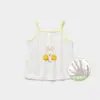Camiseta sin mangas para bebé niña, verano, para niñas pequeñas, fina, transpirable, top de algodón puro, para niños pequeños, capa base, protección para la barriga, ropa de verano para bebé