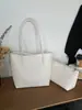 Bolso de Mano con Patrón Tejido para el Trabajo de Mujer 2026 Otoño/Invierno Nuevo Retro Casual Versátil de un Solo Hombro Bolso Tote Madre-Hijo