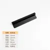 Manija Recta para Muebles en Forma de 7 Moderna Simple Negra Extensa Manija para Puerta de Armario Aleación de Aluminio Espacial Cajón de Gabinete