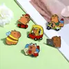 Broche Original Lindo y de Moda Capibara Dibujo Animado Insignia para Mochila Estuche para Lápices Colgante Pequeño Pin Decorativo Accesorio