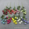 6 Buquês Artificiais de Flor de Chá e Rosas para Decoração de Salão de Casamento, Vitrine de Casa e Arranjo de Lótus