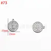 Venta al por mayor del fabricante Acero Inoxidable Presión de Aceite Colgante Cabeza Humana DIY Estilo Europeo y Americano Colgante Personalizado Accesorios de Joyería DIY