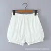 Conjunto Exclusivo Transfronteiriço Francês Pura Vontade Férias Ombro a Ombro Manga Longa Camisa Curta com Barra Elástica Shorts