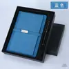 Cuaderno Exclusivo Transfronterizo A5 Bloc de Notas para Oficina Set de Caja de Regalo Portatarjetas con Hebilla Larga Cuaderno