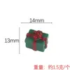 Série de Natal Yqt Conjunto de Brinquedos de Comida em Miniatura Acessórios DIY de Resina Boneco de Neve Homem de Gengibre Mini Cena Enfeites Festivos