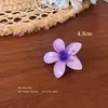 Pinza para el pelo de flor de Plumeria colorida transfronteriza europea y americana, Pinza de pico de pato vintage, Pinza lateral, Pinza media, Pinza de tiburón para la parte posterior de la cabeza