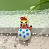 Directo de fábrica regalo de Navidad colgante de llave muñeca de PVC colgante de dibujos animados accesorios de llavero de Navidad hechos a mano