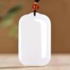 Jade Jade Afgano Huevo de Pato Verde Ping An Sin Incidente Colgante de Marca para Hombres y Mujeres Colgante de Marca de Jade Colgante de Jade Blanco