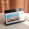 Calendário Anual Corporativo Criativo Multifuncional de Acrílico Calendário de Mesa Base para Desktop de Escritório Novo Estilo Porta-Calendário de Mesa Ornamento